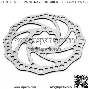 140mm 6-hole corrugated disc brake disc Weight: 0.1KG Volume: 14x14x0.2 Inner hole: 33x45mm (flower-shaped hole) Mounting hole: 5mm Hole spacing: 22mm, 44mm