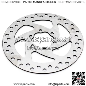 140mm 6-hole round disc brake disc Weight: 0.138KG Volume: 14x14x0.2 Inner hole: 33x39mm (flower-shaped hole) Mounting hole: 6mm Hole spacing: 22mm, 44mm