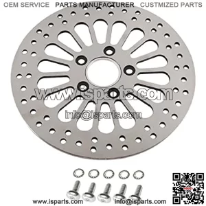 1 Piece Rear Rotor for Harley Davidson Brake Parts Upgrade, Suit for Touring Sportster Softail Dyna 11.5" Rear Brake Rotors, Great performance No Vibration brake rotors for harley davidson