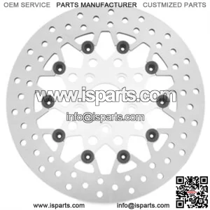 Twin Power Silver Floating Mesh Rear Rotor For Harley