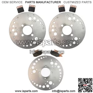 Front & Rear Brake Rotors & Semi-Metallic Pads for Yamaha Kodiak 400 2000-2002