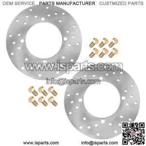 2 Rear Disc with Stud Bolt fits Polaris Sportsman 800 6X6 EFI 2009-2010 (For: Polaris Sportsman 800)