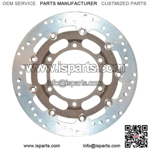 MD646RS Motorcycle Motorbike Front Right Brake Disc Silver - 296mm