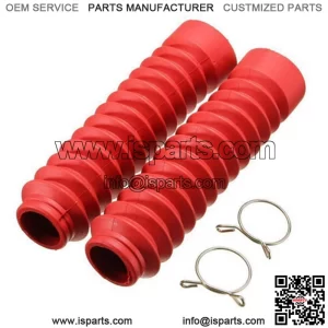 2 pcs Motorcycle Front Fork Cover Parts Rubber Shock Absorber Dust Shield Boots (For: More than one vehicle)