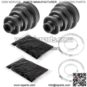 2 Front Axle Inner CV Boot Kit fits Polaris Sportsman 500 400 600 4x4 2005 (For: Polaris Sportsman 800)