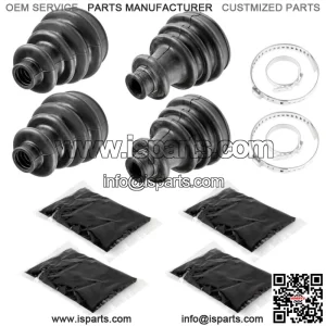 2 Front Axle Inner Outer CV Boot Kit fits Polaris Sportsman 700 800 MV7 4x4 2005 (For: Polaris Sportsman 800)