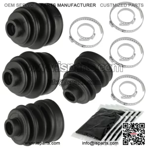 2 Rear Axle Inner Outer CV Boot Kit for Yamaha Rhino 660 YXR660F 4WD 2005-2007 (Fits: Yamaha Rhino 660)