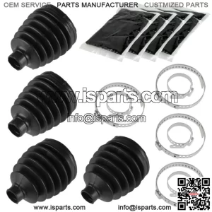 2 Rear Axle Outer Inner CV Boot Kit for Polaris RZR XP 900 2011 2012 2013