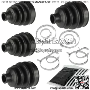 2 Front Axle Outer And Inner CV Boot Kit for Can-Am Commander 1000 4X4 2011 2012