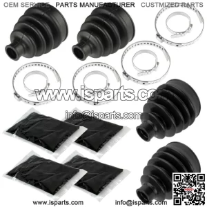 2 Front Axle Inner Outer CV Boot Kit for Can-Am Renegade 800 800R 4X4 2007-2012