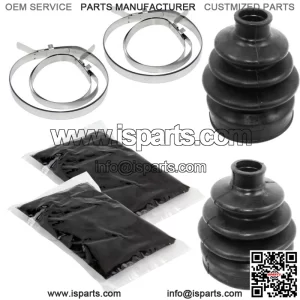 Front Axle Outer Inner CV Boot Kit for Can-Am Outlander 1000 4X4 Xmr 2013-2015