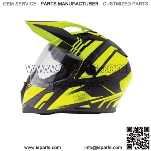 Zox Adult Unisex OEM Matte Hi-Viz Yellow & Black Z-DS10 Stitch Helmet