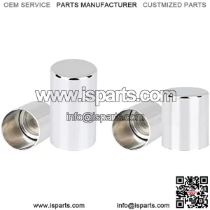 4 PCS Docking Hardware Covers Kit, Motorcycle Magnet Cover Kit Fit for 2009-2023 Harley Touring Street Glide, Road Glide, Road King(Chromed)