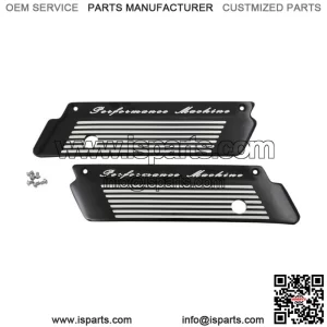 Performance Machine Fluted Saddlebag Latch Covers For Harley Touring