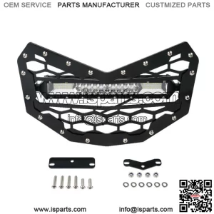 For Can-Am X3 Maverick RR Turbo Front Bumper Grille & LED Light Bar 32W 1800LM