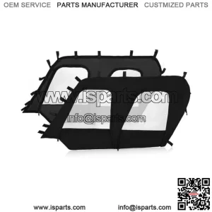 Soft Upper Door Enclosure Set  For 2012-2021 Kawasaki Teryx4 4 seat UTV models (For: Kawasaki Teryx4 800)