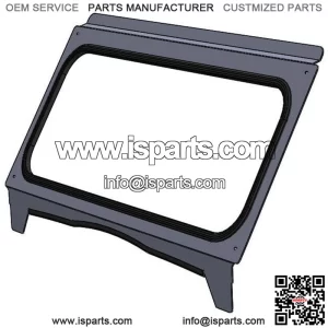 Kawasaki Teryx 2014 - 2015 & Teryx 4 2012 - 2015 glass windshield frame (For: Kawasaki Teryx 800)