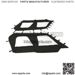 Soft Upper Door Enclosure Set For 2012-2021 Kawasaki Teryx4 4 seat UTV models (For: Kawasaki Teryx4 800)