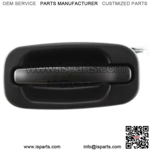 Door Handle For 2000-2006 Chevy Silverado 1500 Rear Left Outer Textured Black (For: More than one vehicle)