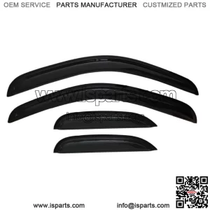 4pcs Window Visors Sun Rain Guards for 2007-2013 Sierra Silverado Extended Cab (For: More than one vehicle)