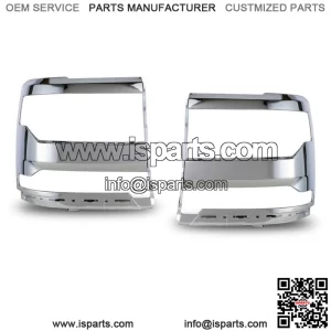 For 2016-2019 Chevy Silverado 1500 Chrome Headlight Trim Bezel Cover Parts PAIR (For: Chevrolet Silverado 1500)