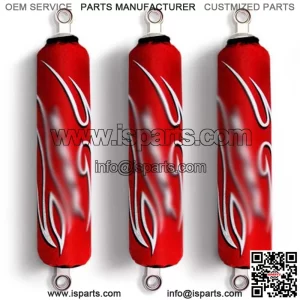 Red Shock Covers Honda TRX 250 R X Sportrax TRX 300 Fourtrax TRX 400 EX (Set 3) (For: Honda)