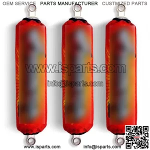 Red Shock Covers Honda Racing TRX 250 TRX 300 TRX 400 EX TRX400 X (Set of 3) (For: Honda FourTrax 200)