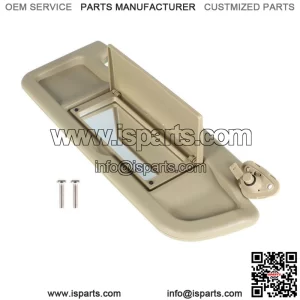 Passenger Right Side Pearl Ivory Tan Sun Visor For 2006-2011 Honda Civic