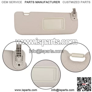 Front Right Side Sun Visor&Makeup Mirror Beige For 2011-2015 Hyundai Elantra MD