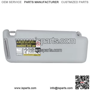 For Toyota Highlander 04-06 07 Driver Sun Visor Without Vanity Lamp Gray Cloth