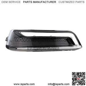 Passenger Right Side Fog Light Bezel Black & Chrome For 2014-20 Chevrolet Impala