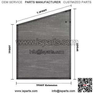 RV Awning Side Shade Mesh Sunshade (9'X7') For Camper Trailer Canopy UV Block