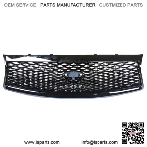Front Mesh Bumper Hood Grille For 2014-2016 2017 Infiniti Q50 Sedan Black Grill