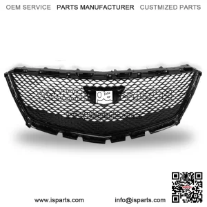 For 2016-2021 Cadillac XT5 Gloss Black Front Bumper Upper Mesh Grille