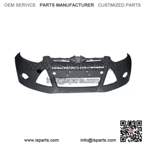 Primered Front Bumper Cover Fit For 2012 2013 2014 Ford Foc Sedan w/ Tow Hole