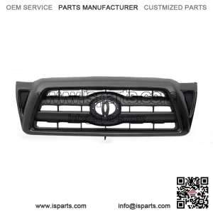 5310004350 Front Bumper Grill For 2005-2011 Toyota Tacoma Bright Black Web