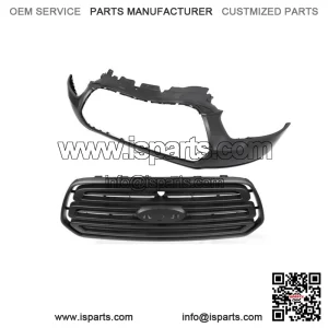 Front Bumper Upper Cover+Grille Black For 2015-2019 Ford Transit 150 250 350