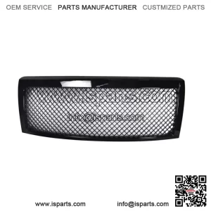 Front Bumper Center Upper Grille For 2009-2014 Ford F-150 Glossy Black