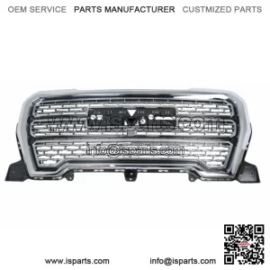 Front Upper bumper Grille Chrome Fit For 2019 2020-2021 GMC Sierra 1500 Denali