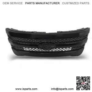 Front Upper Grille For 2011 2012-2015 Ford Explorer Upgraded Gloss Black Grill