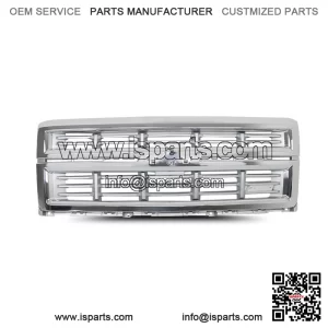 Front Bumper Upper Grille Chrome For 2014-2015 Chevrolet Silverado 1500