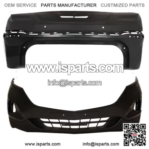 Front Bumper Cover&Rear Bumper Cover Primed Plastic For 2018 2019 Chevy Equinox