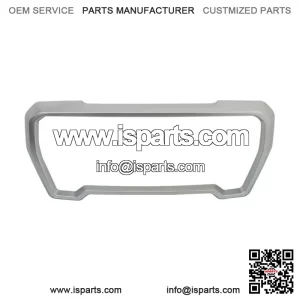 Silver Front Grille Grill Outer Frame Suround For 2019 2020 2021 GMC Sierra 1500