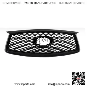Gloss Black Frount Bumper Grille W/o Camera For 2019-2022 Infiniti QX50