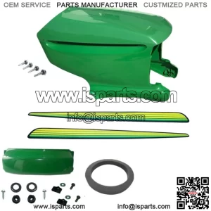New Upper & Lower Hood/Bumper/Foam Isolator/LH&RH Stickers Fits John Deere LT160