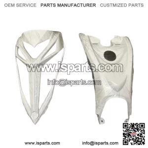 13-25 Raptor 700 OEM GRILL NOSE CONE GAS TANK COVER WHITE PLASTICS