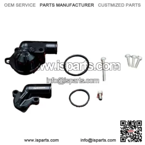 Water pump housing cover inlet outlet Yamaha Raptor 700 700R Black
