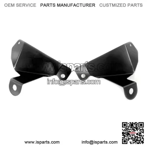 Front Head Light Block Off Plates Guards Black Yamaha YFZ450R