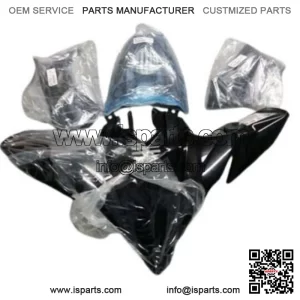 7 Piece YFZ450R Black OEM Yamaha Complete Set Plastics Brand  09-2025