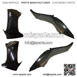 4 Piece YFZ450R Black OEM Yamaha Side Cover Plastics Brand  14-2023
